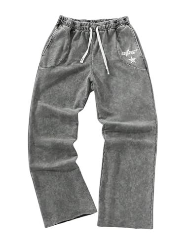 SOLY HUX Herre Træningsbukser Y2K Baggy Casual