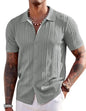 COOFANDY Herre Poloshirt Strikket Kortærmet Ztj009254