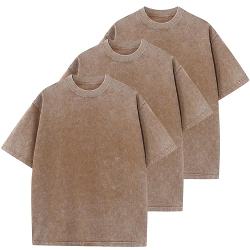 Herre T-shirt Oversized Bomuld Casual Kortærmet