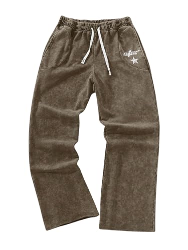 SOLY HUX Herre Træningsbukser Y2K Baggy Casual