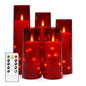 Flammefri LED Stearinlys med Timer og Lyskæde 5 Stk.
