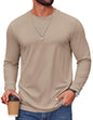 COOFANDY Herre T-Shirt Langærmet Casual Crew Neck Cxj010852