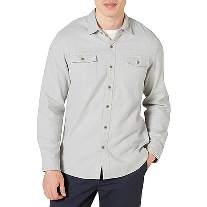 Amazon Essentials Herre Flannelskjorte Slim-Fit MAE25002FL18