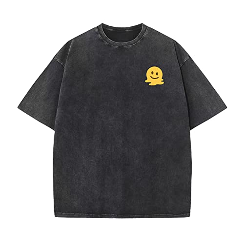 Herre T-shirt Oversized Bomuld Casual Kortærmet