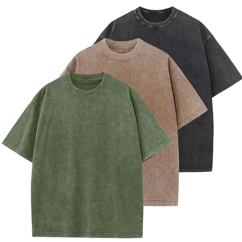 Herre T-shirt Oversized Bomuld Casual Kortærmet