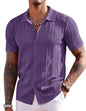 COOFANDY Herre Poloshirt Strikket Kortærmet Ztj009254