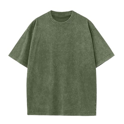 Herre T-shirt Oversized Bomuld Casual Kortærmet