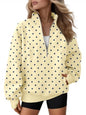 AUTOMET Quarter Zip Fleece Sweatshirt til Kvinder