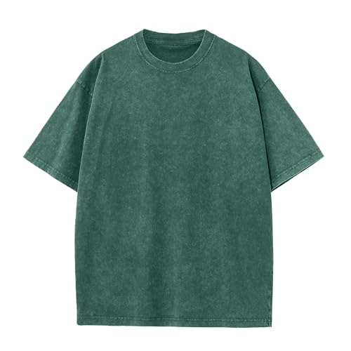 Herre T-shirt Oversized Bomuld Casual Kortærmet