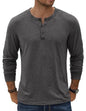COOFANDY Herre T-shirt Henley Langærmet Ztj009590