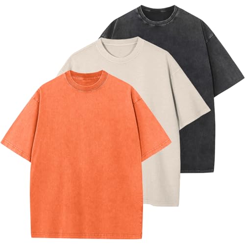 Herre T-shirt Oversized Bomuld Casual Kortærmet