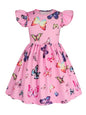 WonderBabe Piger Kjole A-Line Midi Casual