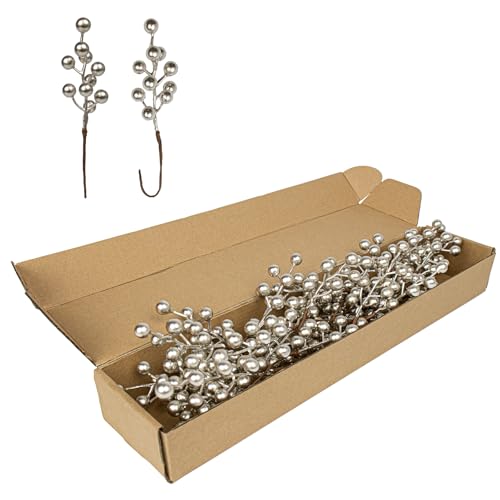 Kunstige Bærgrene Juledekoration 16.5 cm 32 Stk. JX-2343