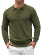 COOFANDY Herre Polo Langærmet Casual Strik Ztj009061