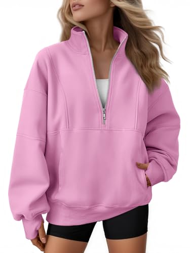 AUTOMET Quarter Zip Fleece Sweatshirt til Kvinder