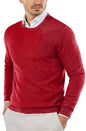 COOFANDY Herre Striktrøje Crew Neck Langærmet Slim Fit