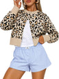 Trendy Queen Cropped Cardigan Trøje til Kvinder Trd688