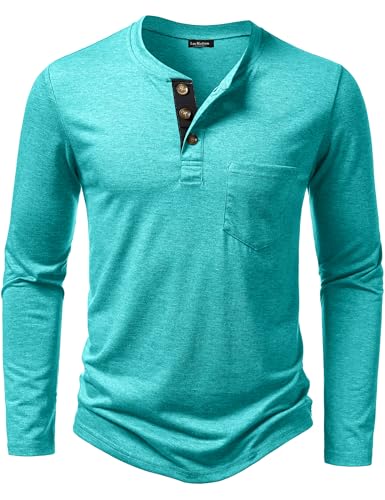 LucMatton Herre T-shirt Henley Slim Fit Langærmet Lucw210916