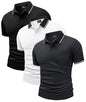 Herre Polo T-shirt Kortærmet Med Lomme 3-pak