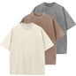 Herre T-shirt Oversized Bomuld Casual Kortærmet
