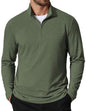COOFANDY Herre Sweatshirt Quarter Zip Mock Neck