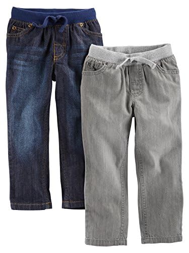 Simple Joys by Carter's Drenge Pull-On Denimbukser 2PKPANTDE