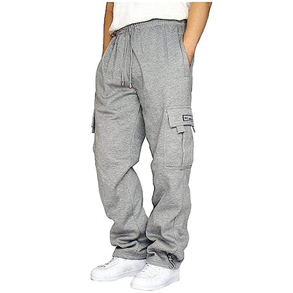 Herre Joggingbukser Cargo Fleece Løstsiddende