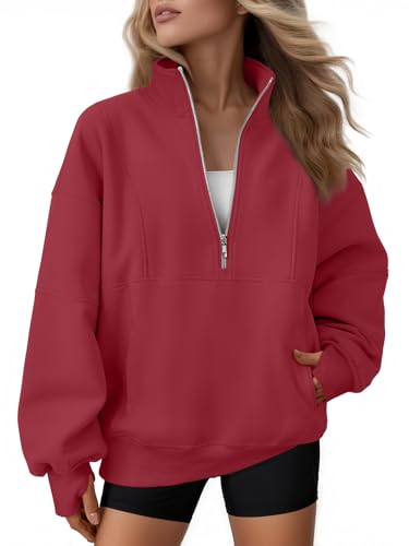 AUTOMET Quarter Zip Fleece Sweatshirt til Kvinder