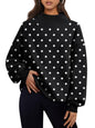 Trendy Queen Mock Neck Sweatshirt til Kvinder