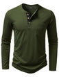 LucMatton Herre T-shirt Henley Slim Fit Langærmet Lucw210916