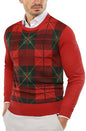 COOFANDY Herre Striktrøje Crew Neck Langærmet Slim Fit