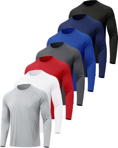 MLYENX Herre T-Shirt Langærmet Solbeskyttelse Zhcmt7al
