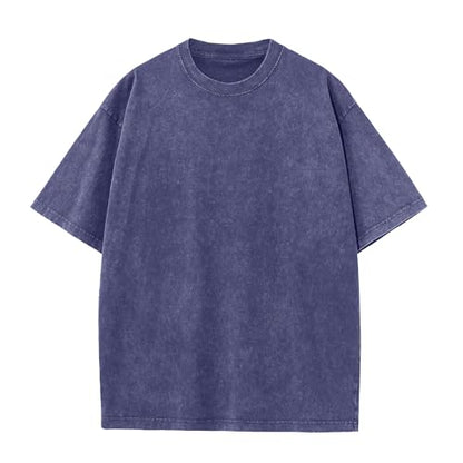 Herre T-shirt Oversized Bomuld Casual Kortærmet