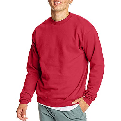Hanes Herre Sweatshirt EcoSmart Fleece Crewneck AMZ9
