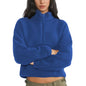 Dame Fleece Pullover Lynlås Varm Sherpa