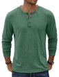 COOFANDY Herre T-shirt Henley Langærmet Ztj009590