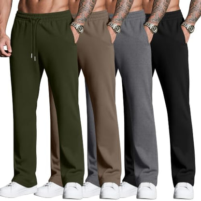 Neer Herre Sweatpants Baggy Letvægt 4-Pak DG-Neer-12674