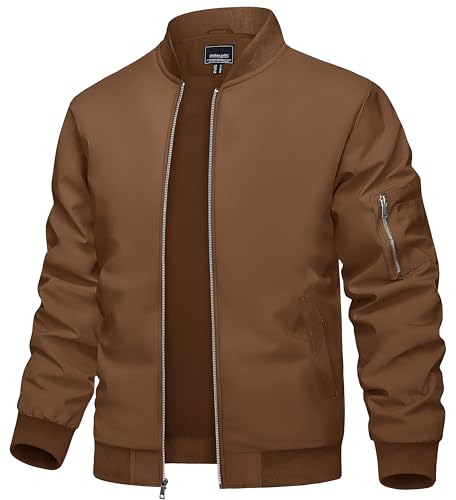 TACVASEN Herre Bomberjakke Letvægts Casual TCTJ-202-9937