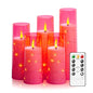 Flammefri LED Stearinlys med Timer og Lyskæde 5 Stk.