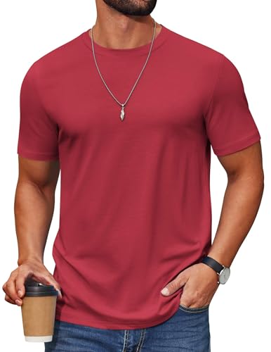COOFANDY Herre T-Shirt Crew Neck Kortærmet Cxj010453