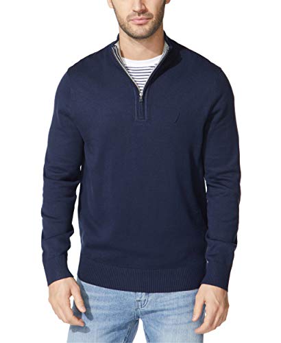 Nautica Herre Striktrøje Quarter-Zip Langærmet S01803