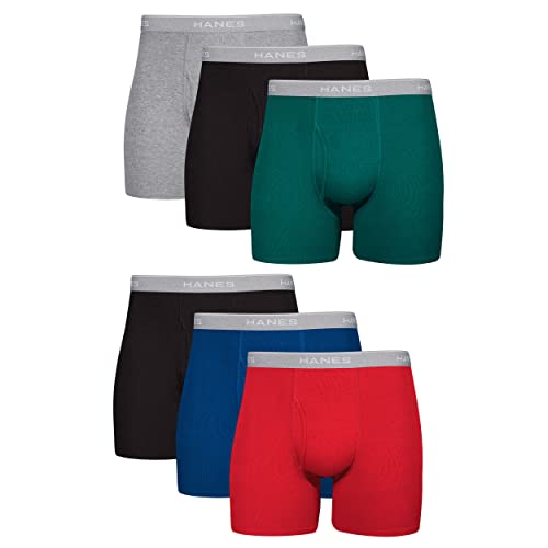 Hanes Herre Underbukser Boxer Briefs Bomuld 734Q12