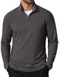 COOFANDY Herre Sweatshirt Quarter Zip Mock Neck