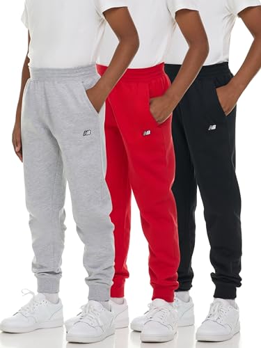 New Balance Drenge Joggingbukser Fleece 3-Pak