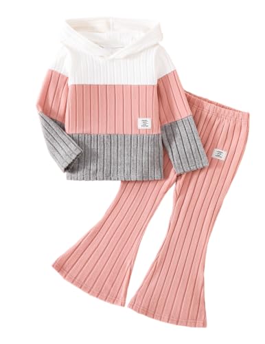 Pige Tøjsæt Hættetrøje Sweatshirt Leggings Efterår Vinter