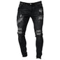Maiyifu-GJ Herre Jeans Moto Biker Slim Fit Boyfriend