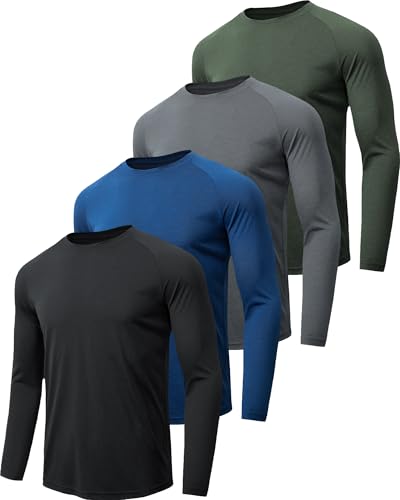 MLYENX Herre T-Shirt Langærmet Solbeskyttelse Zhcmt7al