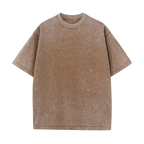 Herre T-shirt Oversized Bomuld Casual Kortærmet