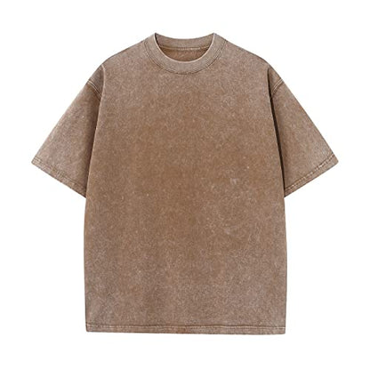 Herre T-shirt Oversized Bomuld Casual Kortærmet