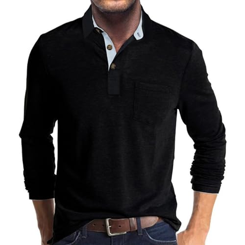 Envmb Herre Polo T-shirt Langærmet Med Lomme